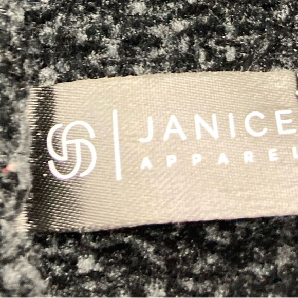 Janice Apparel Black Velour Open Front Cardigan One Size - Picture 9 of 10